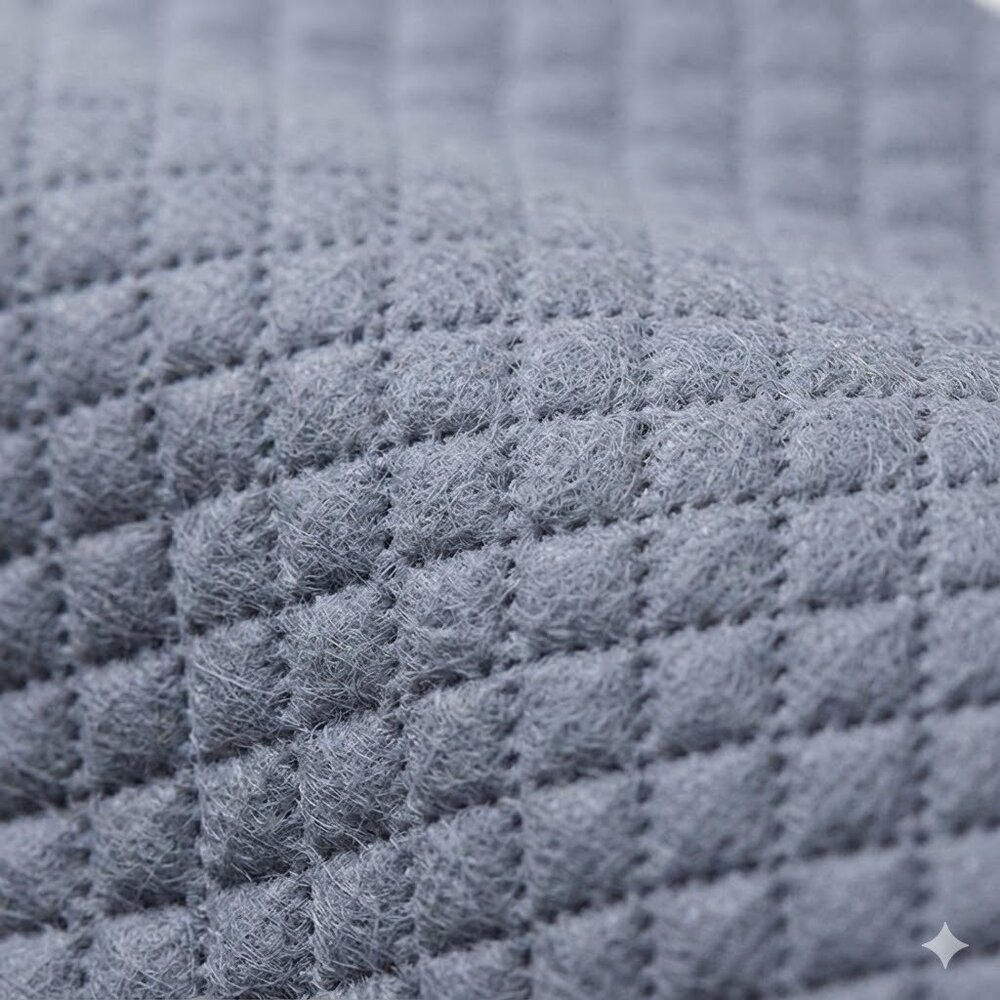 Quilted Closed Toe Slippers with Anti-Slip Sole for Guests,Travel (Unisex) - Picture 6 of 9